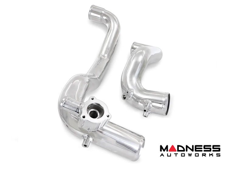 Ford Bronco Performance Intercooler Kit - 2.3L EcoBoost - Mishimoto - High-Mount - Polished Pipes Silver Core